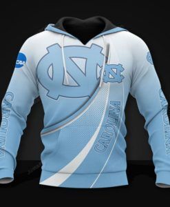 North Carolina Tar Heels 3d All Over Print Hoodie Zip-up Hoodie-trungten-1js8q