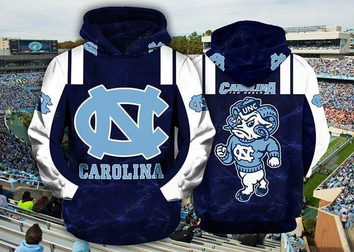 North Carolina Tar Heels Fan 3d Pull Over Print Hoodie