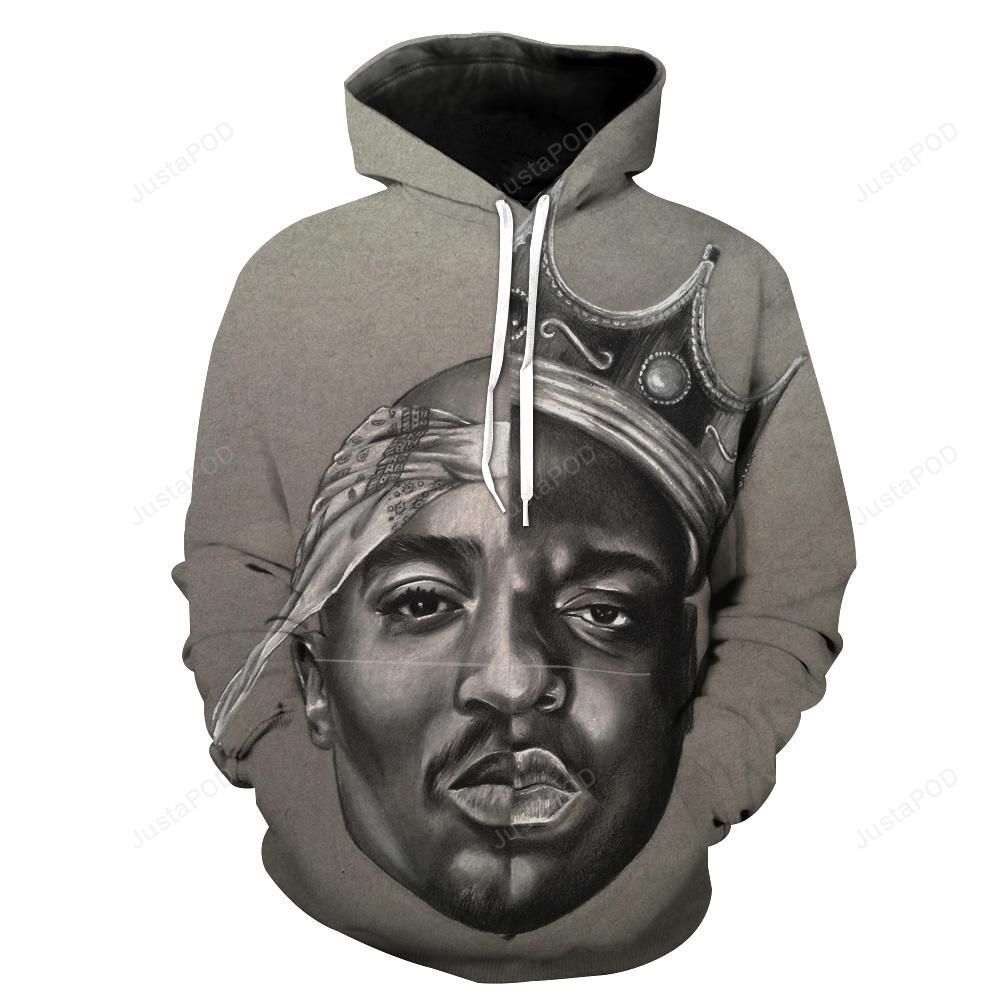 Notorious Big And 2pac Biggie Smalls Tupac 3d Hoodie