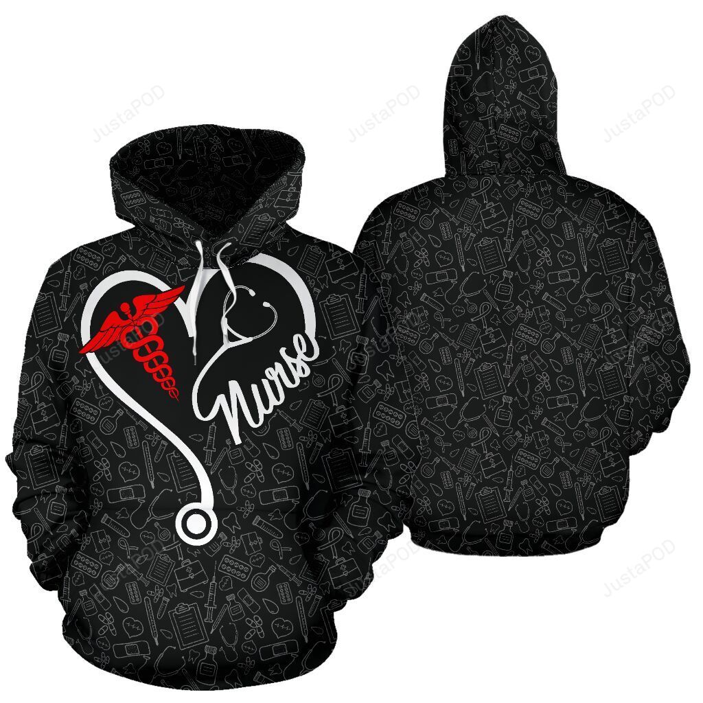 Nurse Hoodie 3d All Over Print Hoodie Zip-up Hoodie