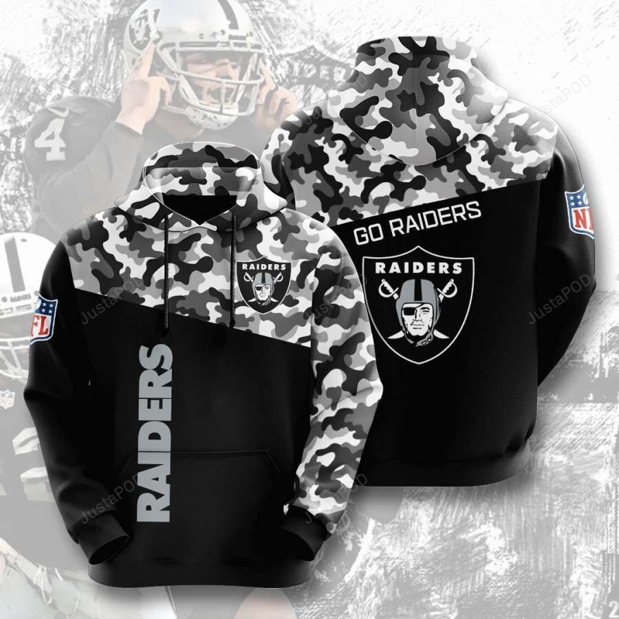 Oakland Raiders 3d All Over Print Hoodie Zip-up Hoodie-trungten-benb7