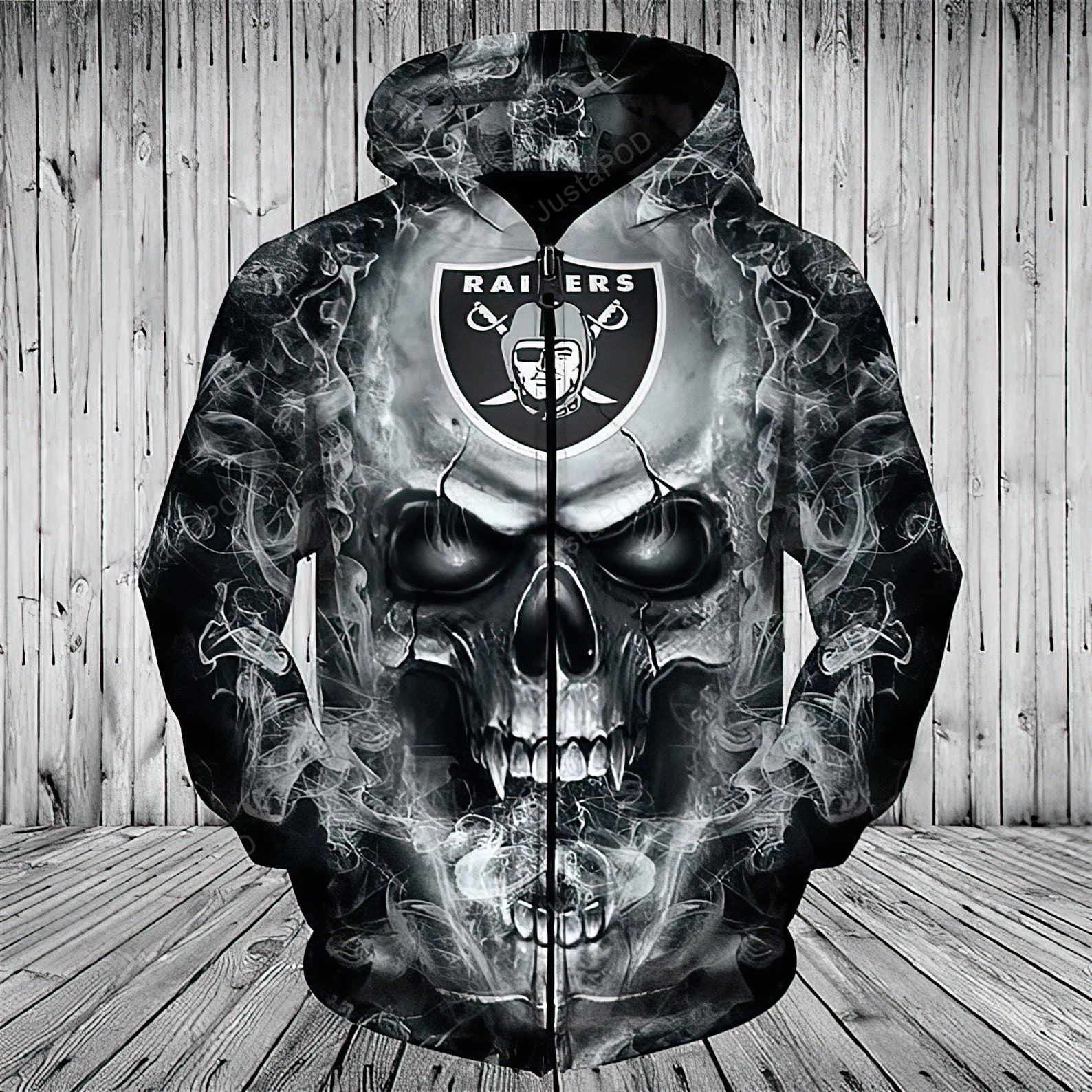 Oakland Raiders 3d All Over Print Hoodie Zip-up Hoodie-trungten-sfgfp