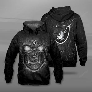 Oakland Raiders 3d All Over Print Hoodie Zip-up Hoodie-trungten-t9khg