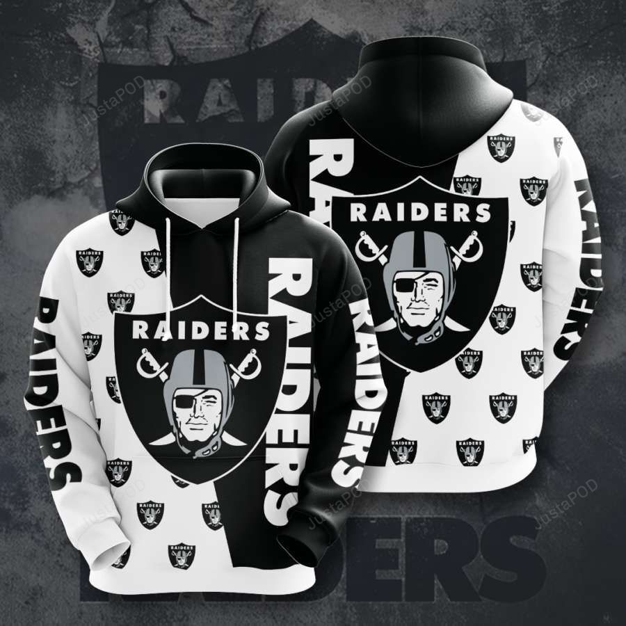 Oakland Raiders 3d All Over Print Hoodie Zip-up Hoodie-trungten-wti8g