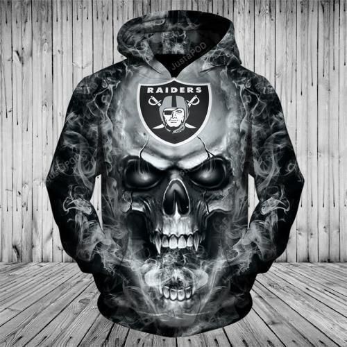 Oakland Raiders 3d All Over Print Hoodie Zip-up Hoodie