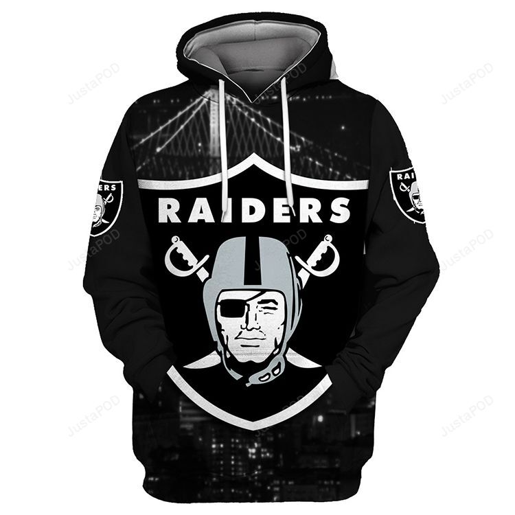 Oakland Raiders 3d Hoodie Style 5