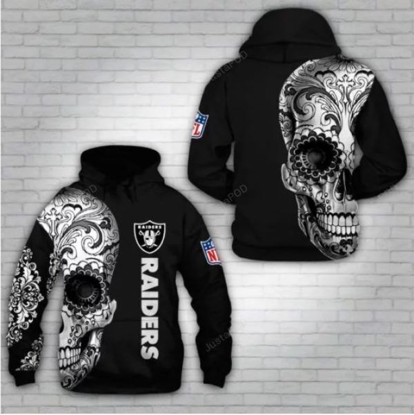 Oakland Raiders 3d Hoodie Style 9