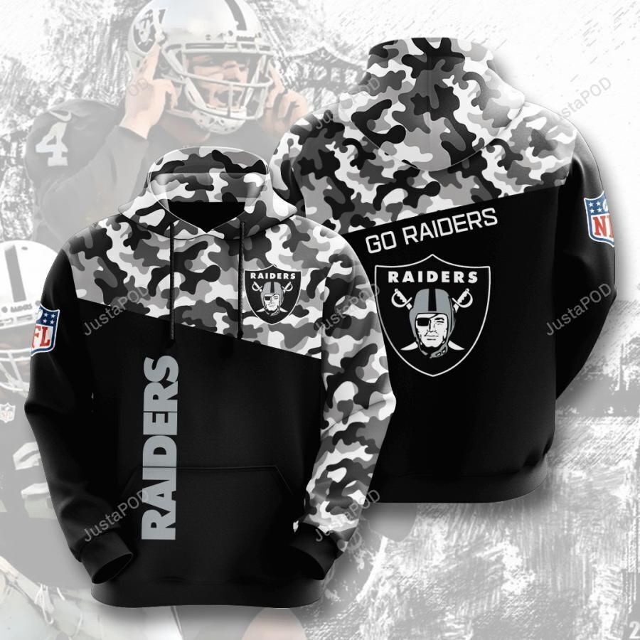 Oakland Raiders Nfl 3d All Over Print Hoodie Zip-up Hoodie