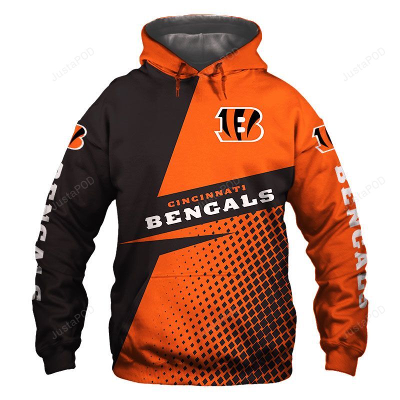 Official Nfl Cincinnati Bengals Men And Women 3d Hoodie Zip Hoodie Cincinnati Bengals 3d Shirt Cincinnati Bengals 3d Shirt For Fans