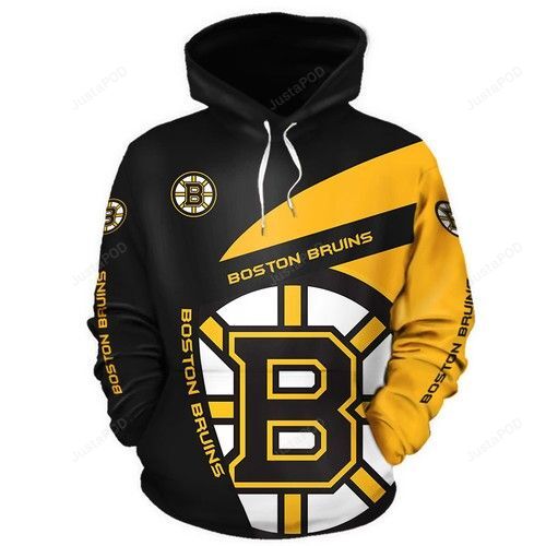 Official Nhl Boston Bruins And Boston Bruins 3d Hoodie Sweatshirt