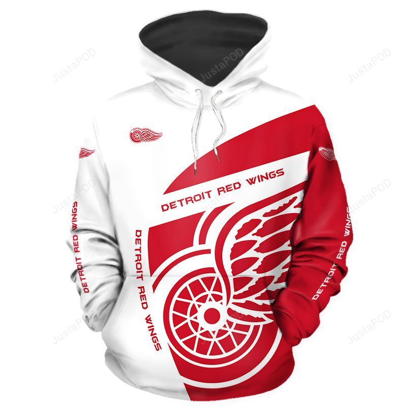 Official Nhl Detroit Red Wings Men And Women 3d Hoodie And Zip Hoodie Detroit Red Wings 3d Shirt For Fans Detroit Red Wings 3d Hoodie Shirt