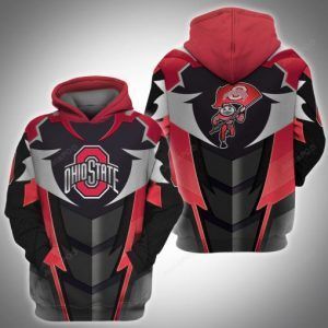 Ohio State Buckeyes 3d All Over Print Hoodie Zip-up Hoodie-trungten-1bl9l