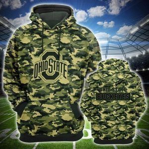 Ohio State Buckeyes 3d All Over Print Hoodie Zip-up Hoodie-trungten-4mkog