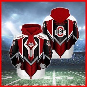 Ohio State Buckeyes 3d All Over Print Hoodie Zip-up Hoodie-trungten-ezgvq