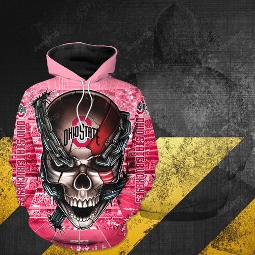 Ohio State Buckeyes Meta Skull 3d Hoodie For Men For Women All Over Printed Hoodie