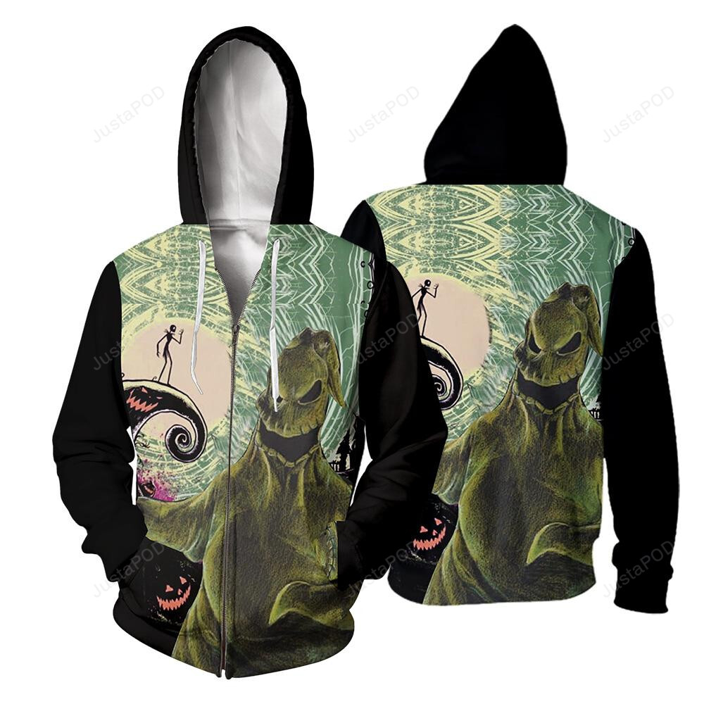 Oogie Boogie 3d All Over Print Hoodie Zip-up Hoodie