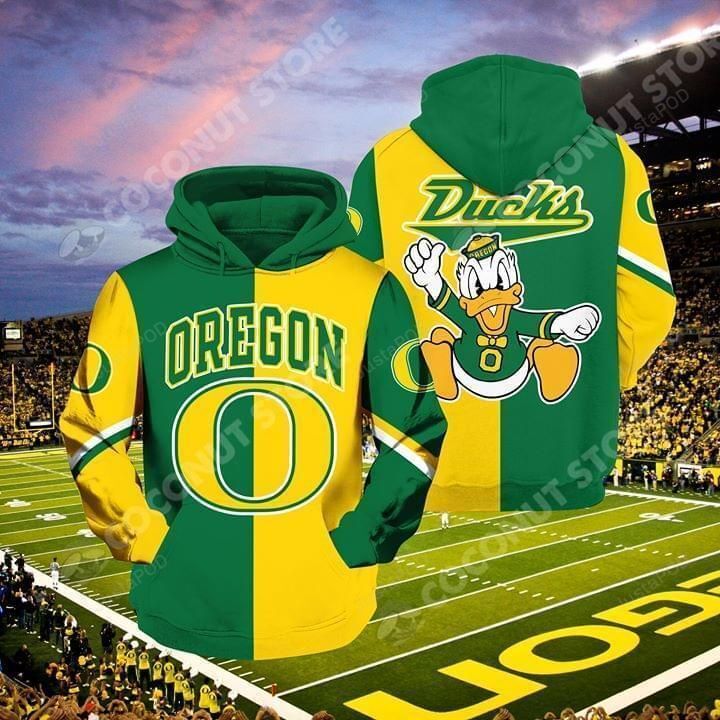 Oregon Ducks 3d All Over Print Hoodie Zip-up Hoodie-trungten-s1qin