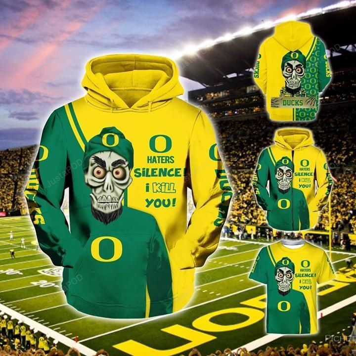 Oregon Ducks 3d All Over Print Hoodie Zip-up Hoodie-trungten-tiqs2