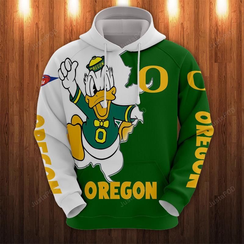 Oregon Ducks 3d All Over Print Hoodie Zip-up Hoodie-trungten-wbeeh