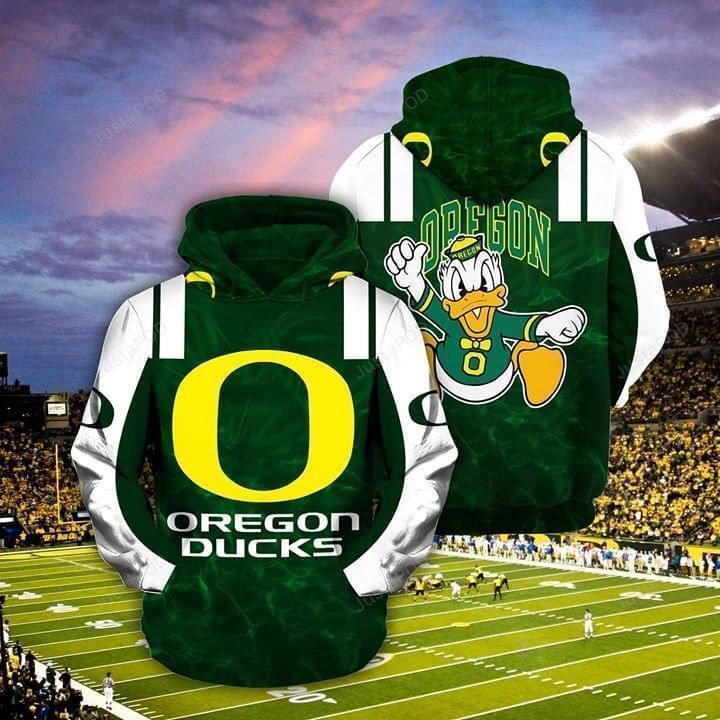 Oregon Ducks 3d All Over Print Hoodie Zip-up Hoodie