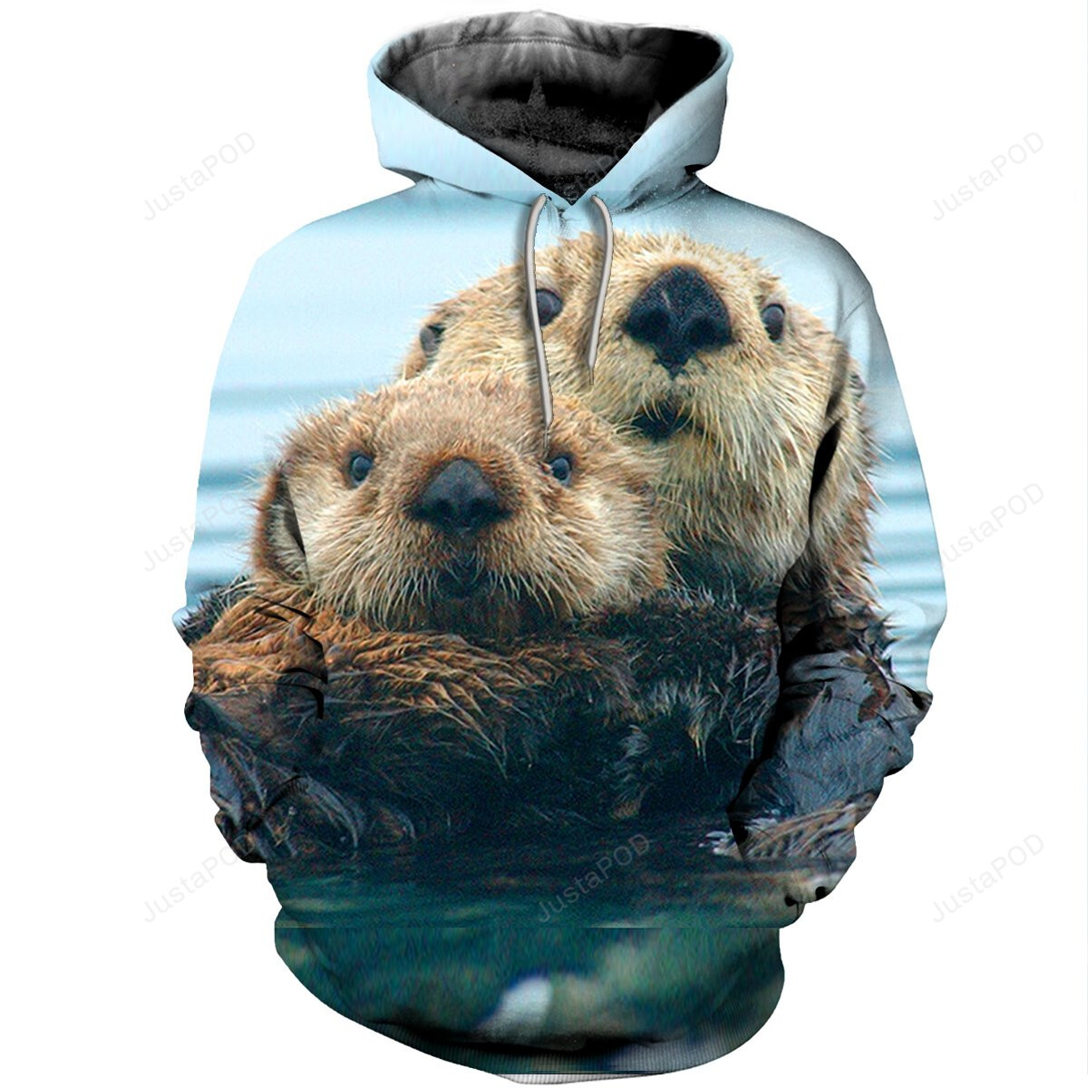 Otter 3d All Over Print Hoodie Zip-up Hoodie