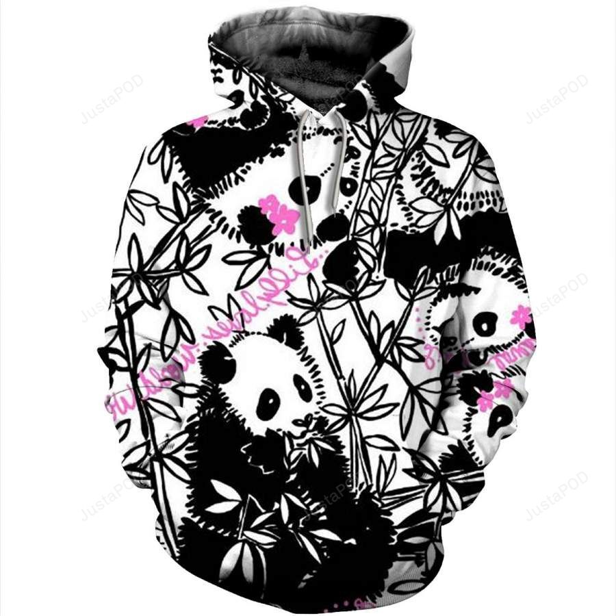 Panda 3d All Over Print Hoodie Zip-up Hoodie