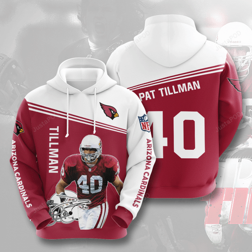 Pat Tillman Arizona Cardinals Men And Women 3d Full Printing Hoodie Arizona Cardinals 3d Full Printing Shirt