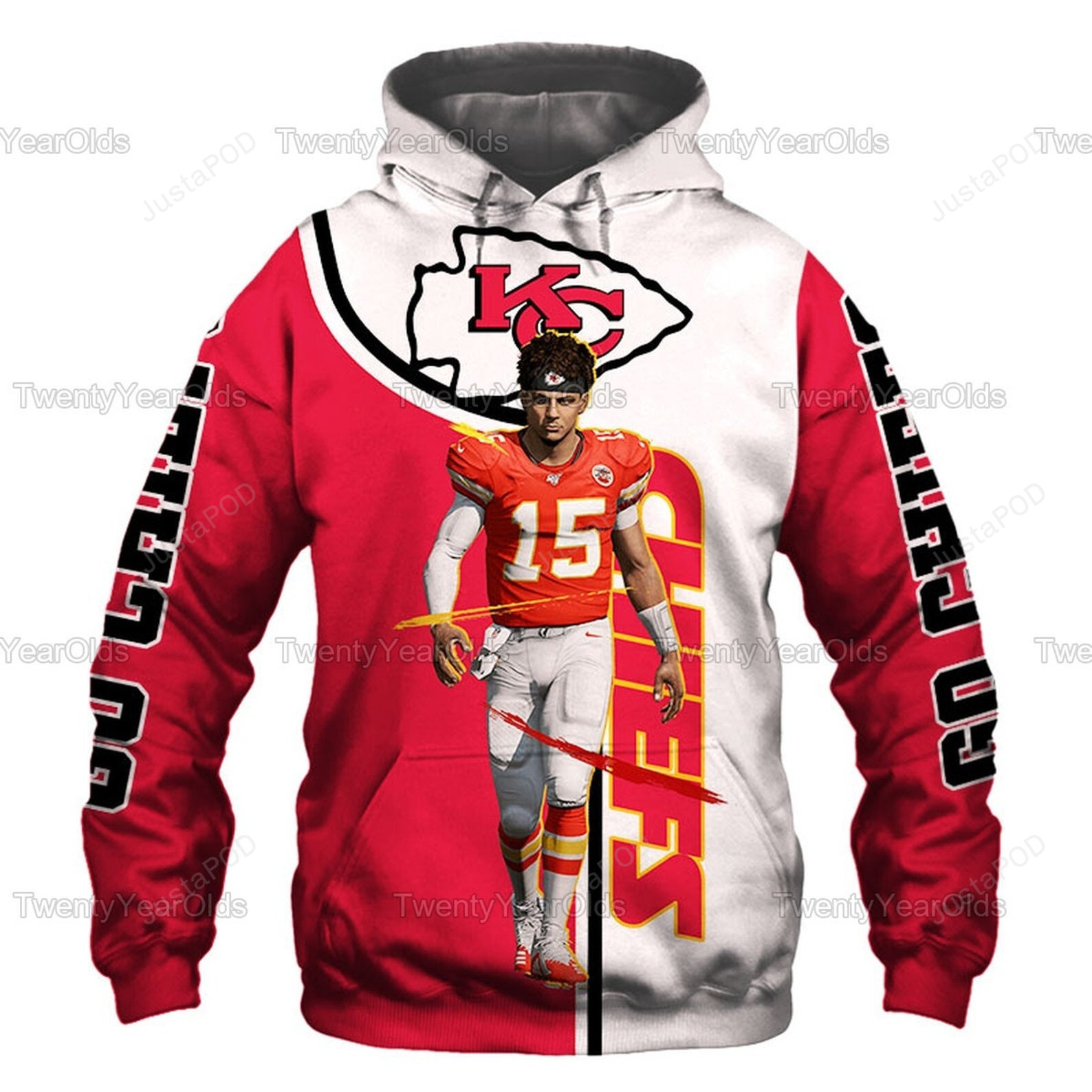 Patrick Mahomes Kansas City Chiefs Nfl 3d All Over Print Hoodie Zip-up Hoodie