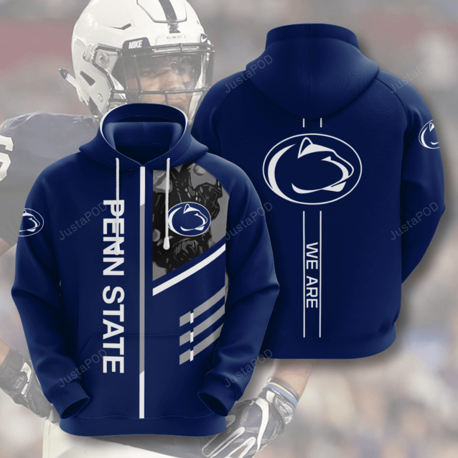 Penn State American Football 3d All Over Print Hoodie Zip-up Hoodie