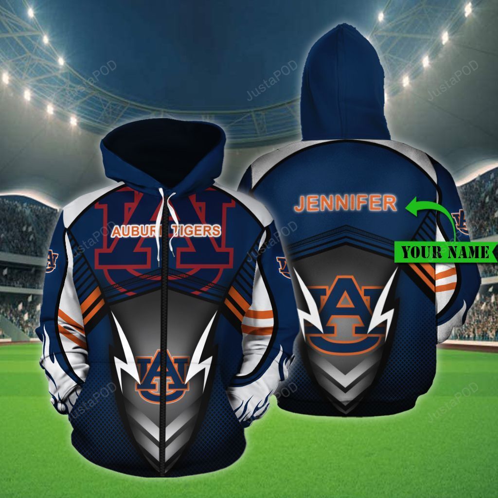 Personalized 3d Hoodie Auburn Tigers Custom Name 3d All Over Printed Hoodie-trungten-05k7t