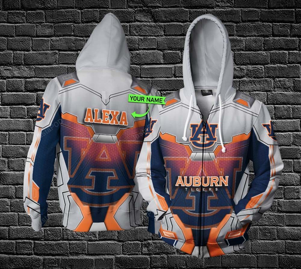 Personalized 3d Hoodie Auburn Tigers Custom Name 3d All Over Printed Hoodie-trungten-6p2i2