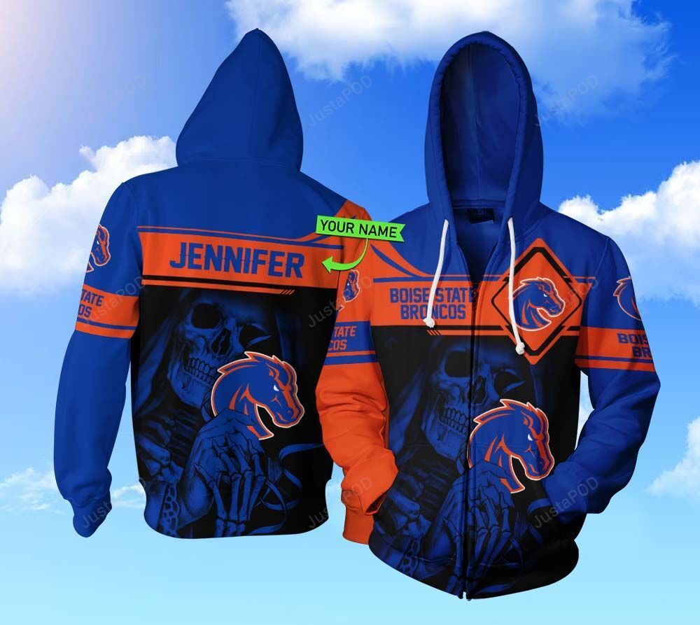 Personalized 3d Hoodie Boise State Broncos Football Custom Name 3d All Over Printed Hoodie