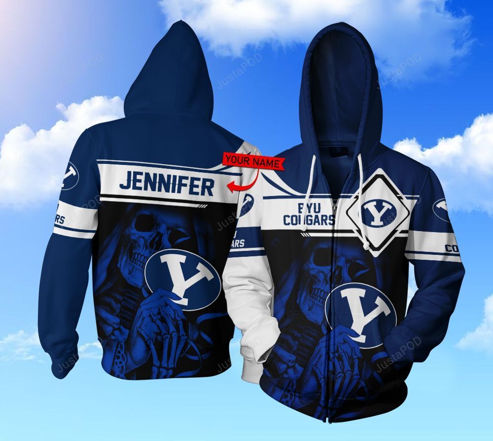 Personalized 3d Hoodie Byu Cougars Football Custom Name 3d All Over Printed Hoodie-trungten-v9jz1