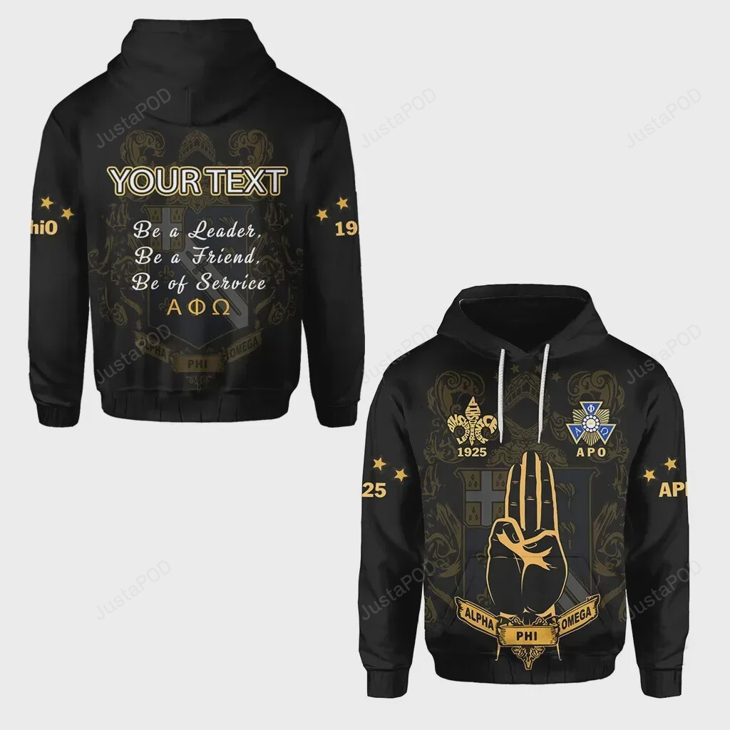 Personalized Africa Zone Alpha Phi Omega Custom 3d All Over Printed Hoodie Zip- Up Hoodie