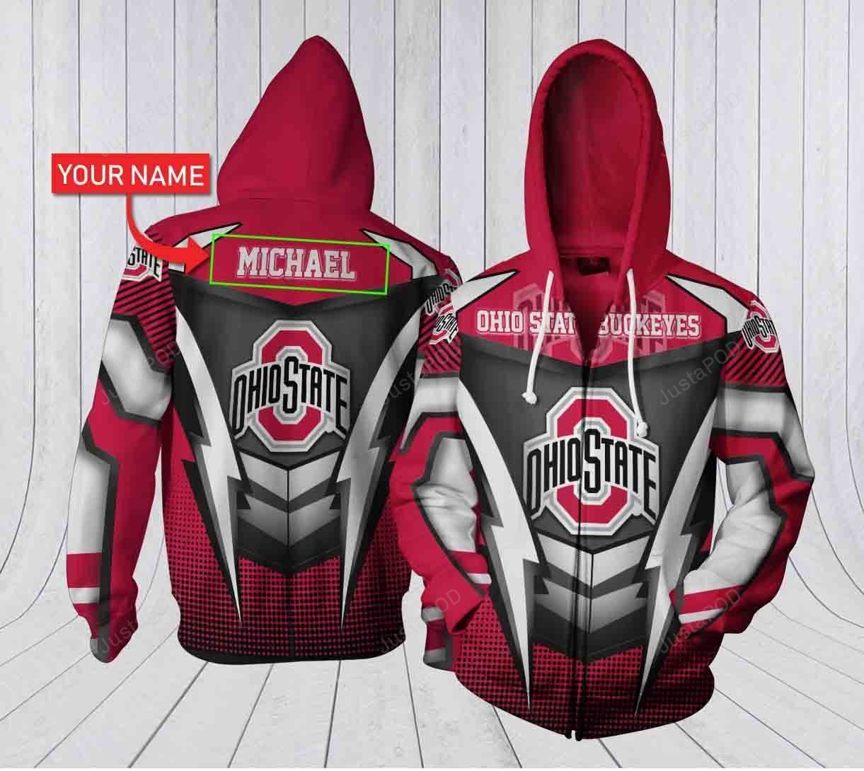 Personalized Buckeyes Hoodie Custom Name 3d All Over Printed Hoodie