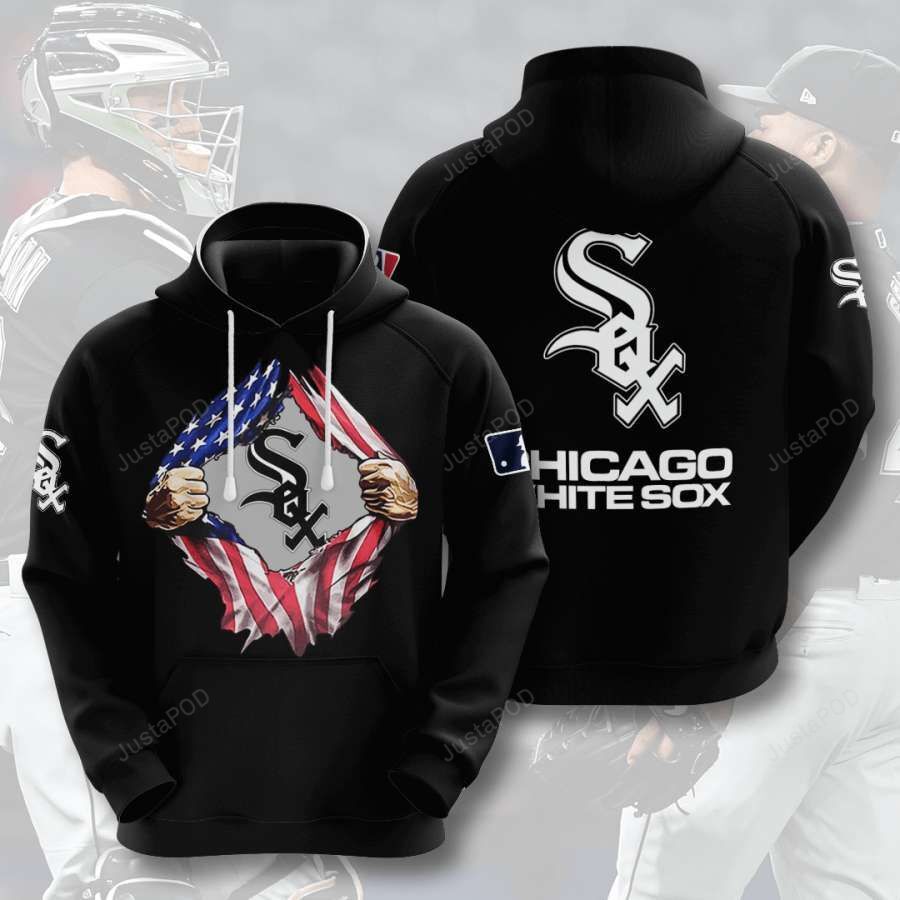 Personalized Chicago White Sox Custom Name 3d All Over Print Hoodie-trungten-7w1v4