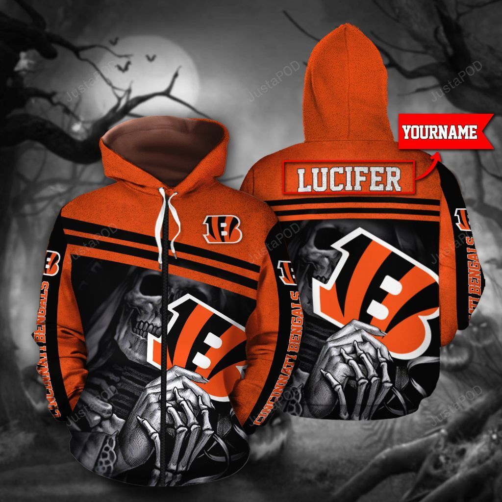 Personalized Cincinnati Bengals 3d Hoodie Custom Name 3d All Over Printed Hoodie