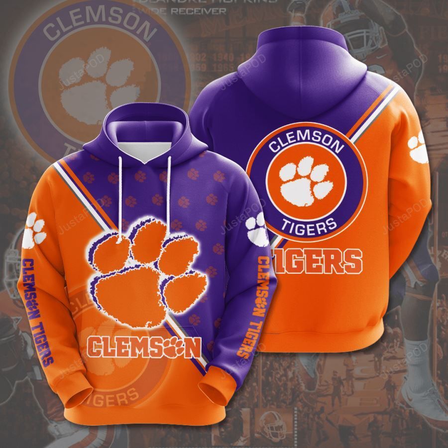 Personalized Clemson Tigers Custom Name 3d All Over Print Hoodie-trungten-b4b09