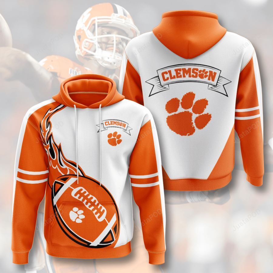 Personalized Clemson Tigers Custom Name 3d All Over Print Hoodie