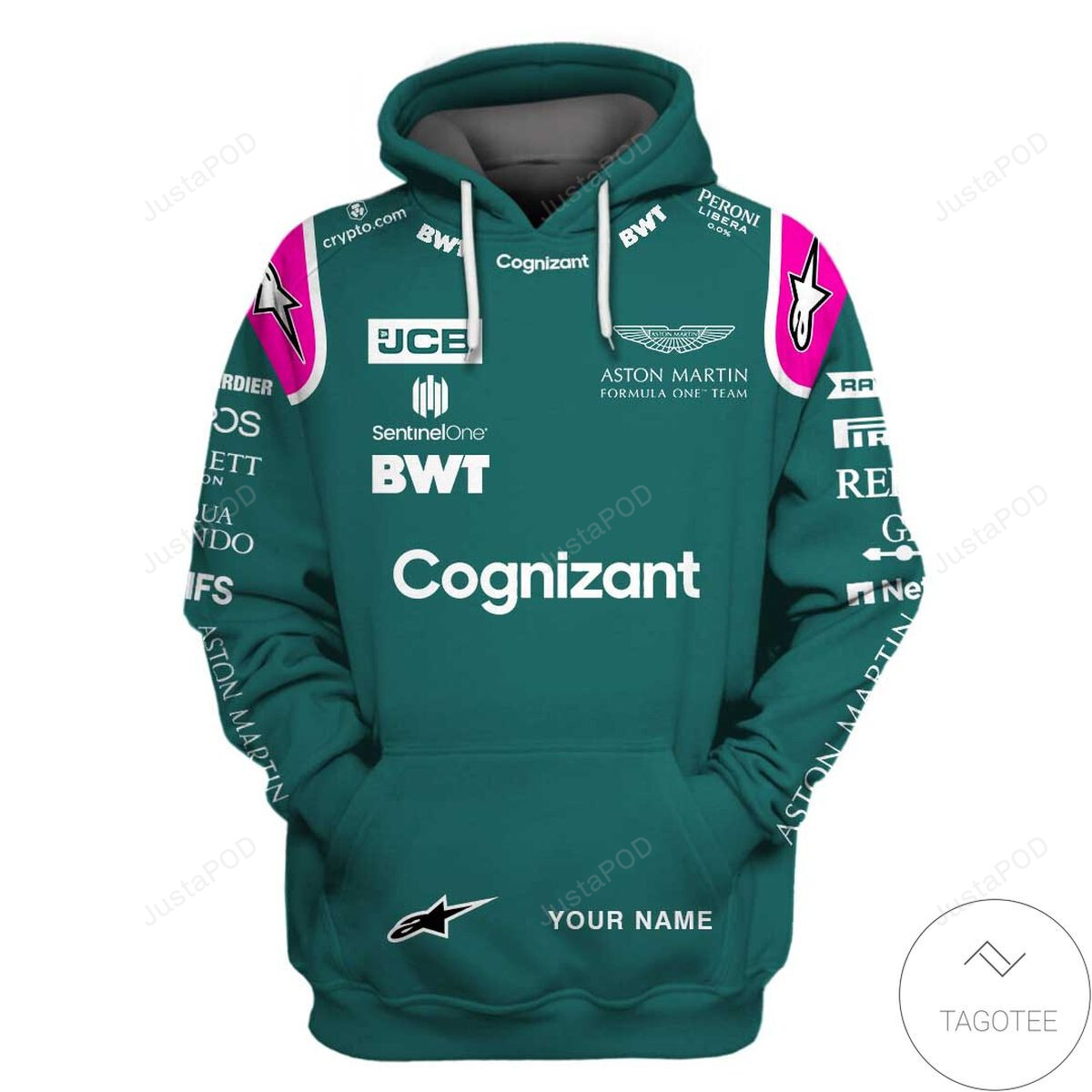 Personalized Custom Name And Number Aston Martin Cognizant F1 3d All Over Print Hoodie Zip-up Hoodie