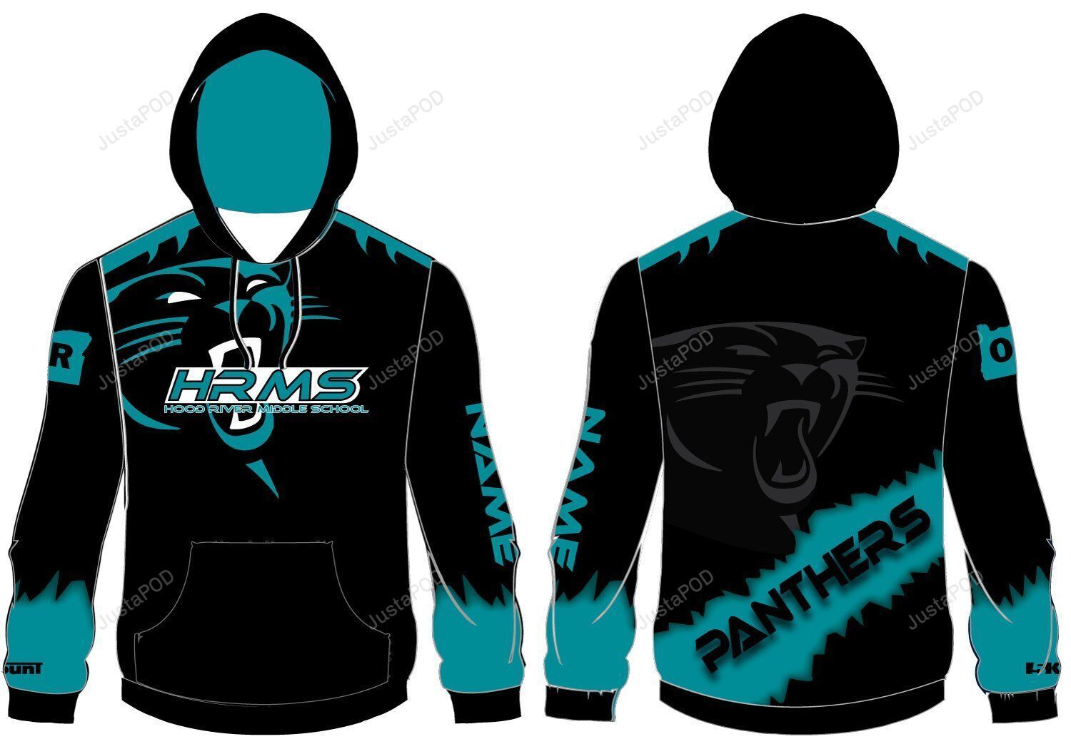 Personalized Custom Name Hrms Sublimated Hoodie