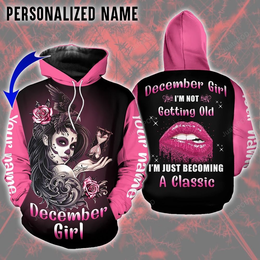 Personalized December Girl Custom Name 3d All Over Print Hoodie Zip-up Hoodie-trungten-aawe0