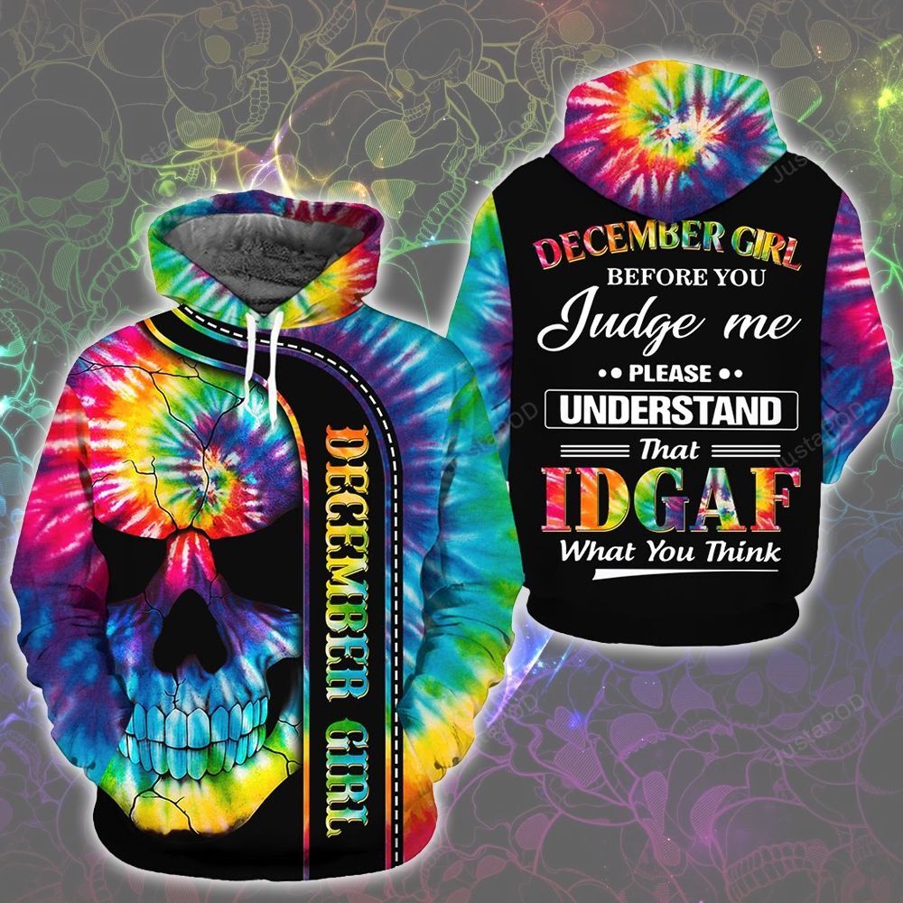 Personalized December Girl Custom Name 3d All Over Print Hoodie Zip-up Hoodie-trungten-vn3wj