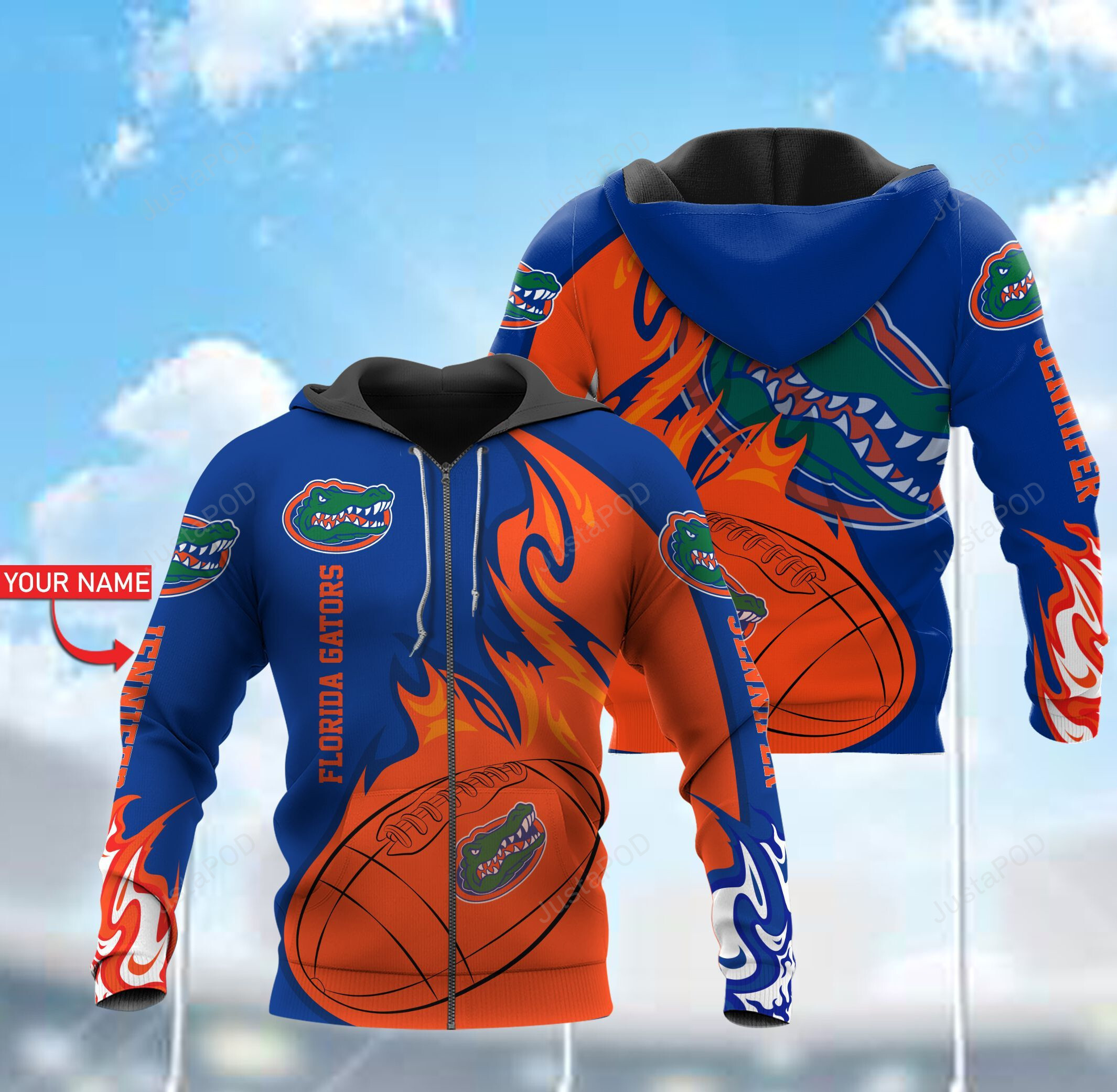 Personalized Florida Gators Ball Custom 3d All Over Print Hoodie