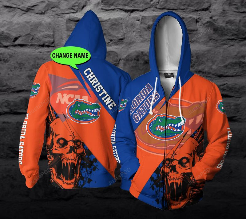 Personalized Florida Gators Ncaa Skull Custom 3d All Over Print Hoodie