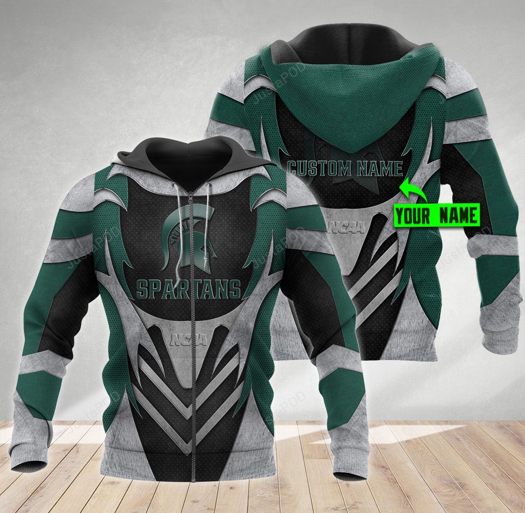 Personalized Michigan State Spartans Custom 3d All Over Print Hoodie-trungten-mj7nd