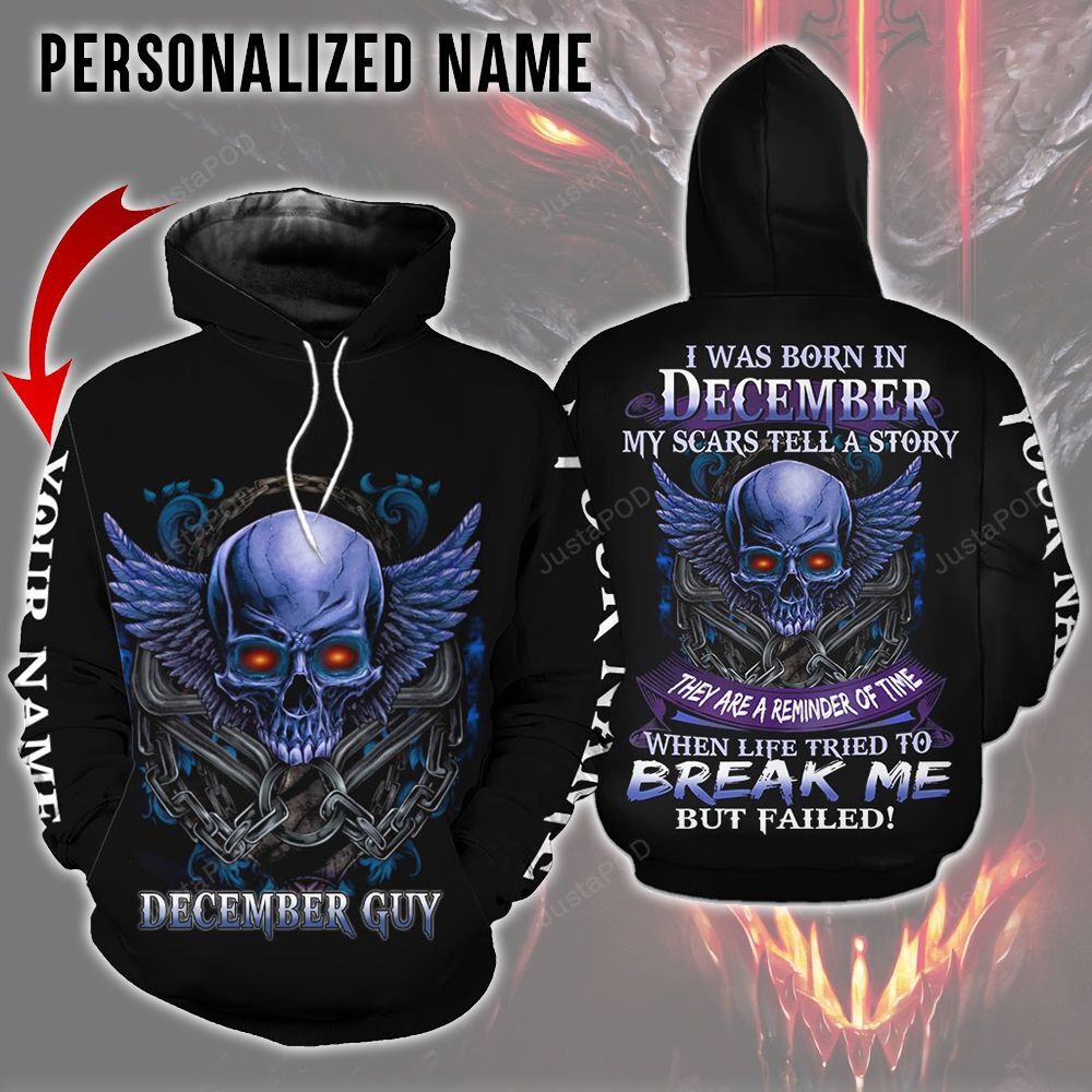 Personalized Name December Guy Hoodie-trungten-7bje2