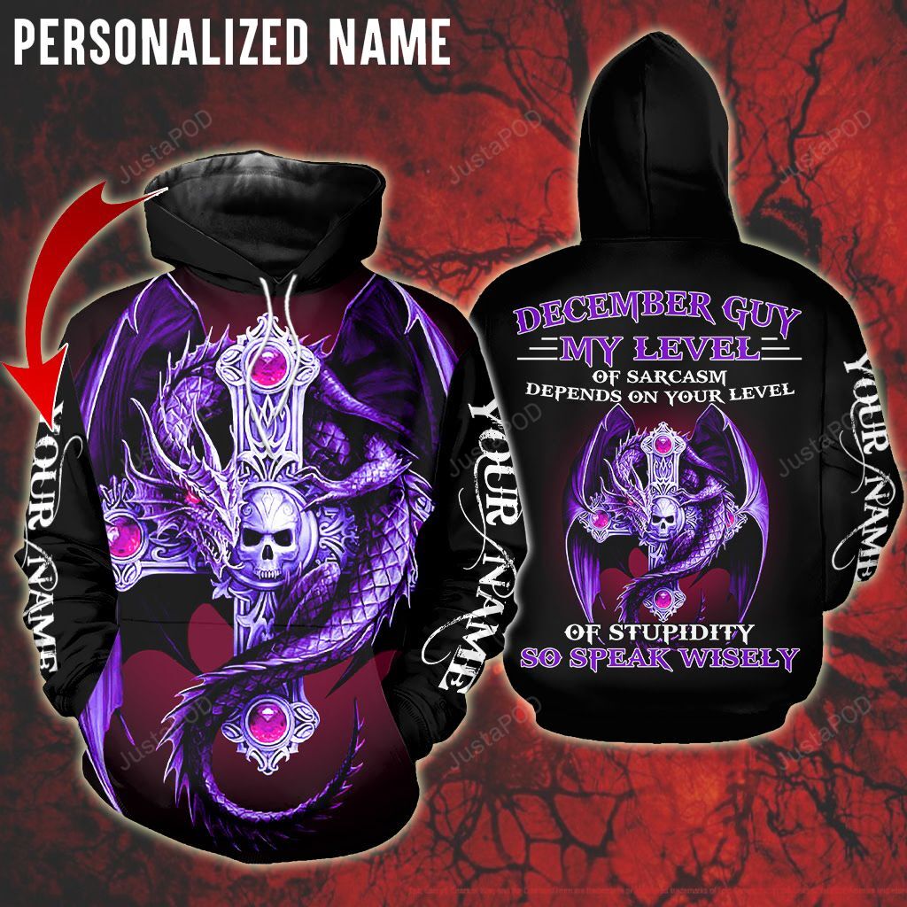 Personalized Name December Guy Hoodie-trungten-7ppmh