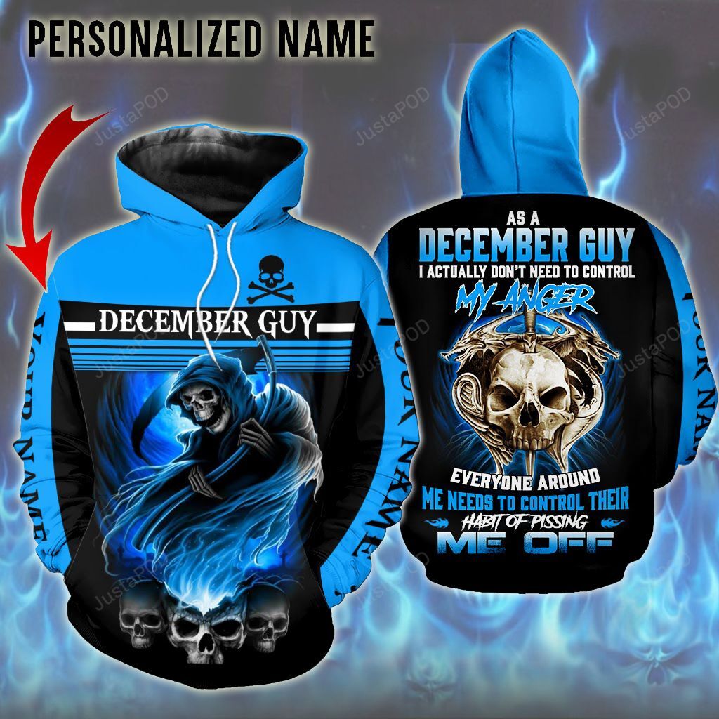 Personalized Name December Guy Hoodie-trungten-9cksd