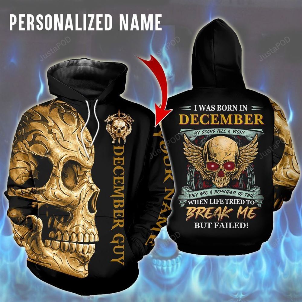 Personalized Name December Guy Hoodie-trungten-a7ku6